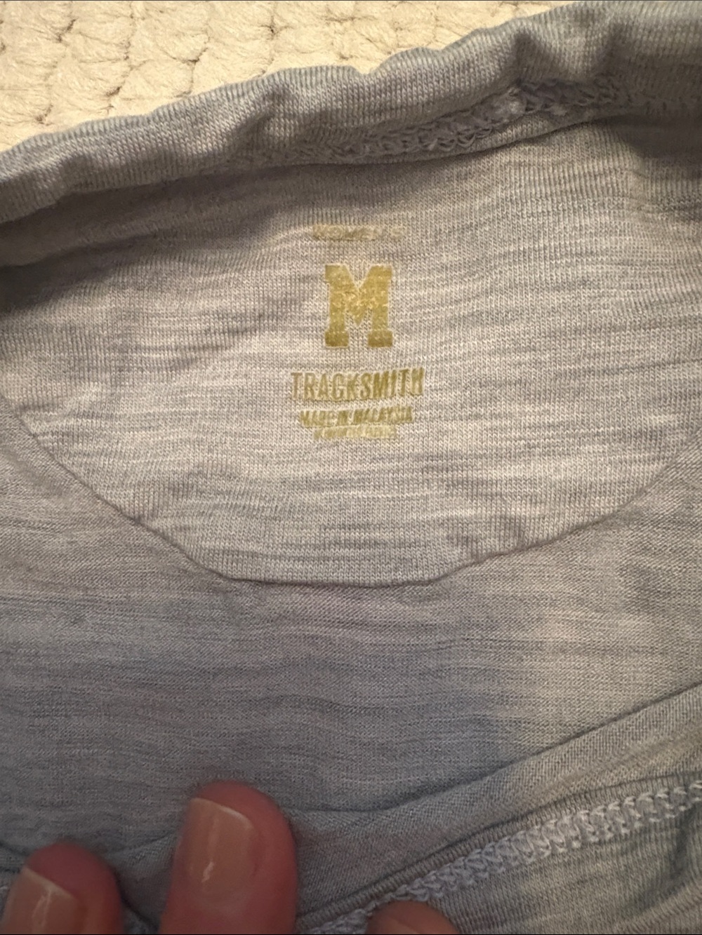 Tracksmith women’s short sleeve harrier tee original size medium heather gray - Picture 2 of 6